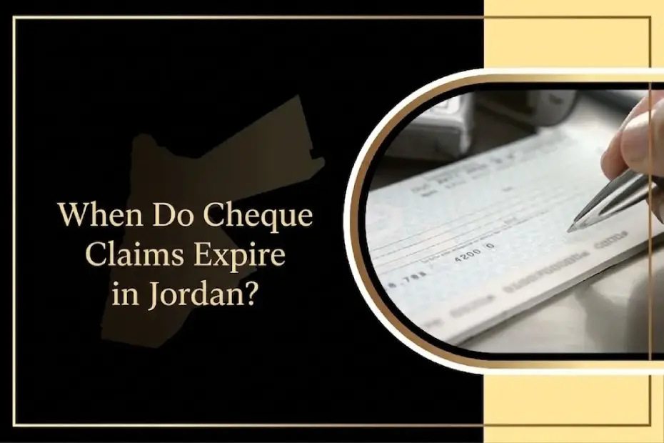 When does a cheque expire in Jordan